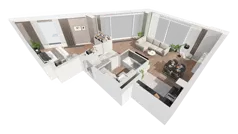 2 pokoje, apartament 68,36 m², piętro 26, oferta nr B-26-208B, ATAL Olimpijska, Katowice, Bogucice, ul. Olimpijska / al. Korfantego