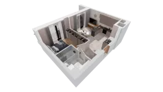 2 pokoje, mieszkanie 39,78 m², piętro 2, oferta nr B2-02-9A, Nowa Francuska I, Katowice, Osiedle Paderewskiego-Muchowiec, Muchowiec, ul. Szybowcowa
