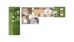 3 pokoje, mieszkanie 64,40 m², parter, oferta nr 2B-0-1, Naramowice Odnova, Poznań, Naramowice, ul. Bielicowa