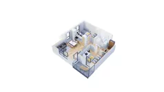 3 pokoje, mieszkanie 56,07 m², piętro 12, oferta nr 2.A95, Niebieski Bursztyn II, Reda, ul. Bosmańska