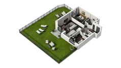 3 pokoje, mieszkanie 63,26 m², piętro 1, oferta nr A.1.09, ATAL Wzgórze Oruni, Gdańsk, Orunia Górna-Gdańsk Południe, ul. Emilii Hoene