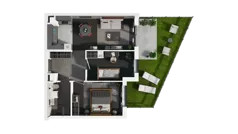 3 pokoje, mieszkanie 52,60 m², parter, oferta nr C.0.03, ATAL Wzgórze Oruni, Gdańsk, Orunia Górna-Gdańsk Południe, ul. Emilii Hoene