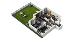 3 pokoje, mieszkanie 63,26 m², piętro 1, oferta nr A.1.09, ATAL Wzgórze Oruni, Gdańsk, Orunia Górna-Gdańsk Południe, ul. Emilii Hoene