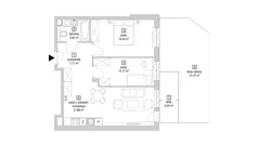 3 pokoje, mieszkanie 57,81 m², parter, oferta nr 7.1.14, Osiedle Przyjemne - etap IV, Gdańsk, Jasień, ul. Flisykowskiego