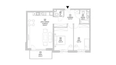 3 pokoje, mieszkanie 73,43 m², piętro 2, oferta nr 7.3.9, Osiedle Przyjemne - etap IV, Gdańsk, Jasień, ul. Flisykowskiego