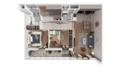 3 pokoje, mieszkanie 69,15 m², piętro 4, oferta nr 8.04.C33, Ogrody Andersa II, Gliwice, Wojska Polskiego, ul. Generała Władysława Andersa