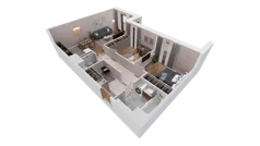 3 pokoje, mieszkanie 69,15 m², piętro 4, oferta nr 8.04.C33, Ogrody Andersa II, Gliwice, Wojska Polskiego, ul. Generała Władysława Andersa