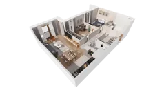 3 pokoje, mieszkanie 69,15 m², piętro 4, oferta nr 8.04.C33, Ogrody Andersa II, Gliwice, Wojska Polskiego, ul. Generała Władysława Andersa
