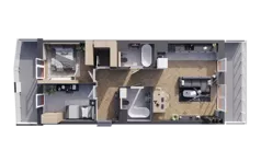 3 pokoje, mieszkanie 67,43 m², piętro 3, oferta nr B.3.19, ATAL Unii Lubelskiej, Poznań, Rataje, Starołęka, ul. Heleny Tadeuszak