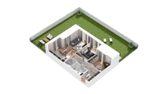 3 pokoje, mieszkanie 69,81 m², parter, oferta nr 2.00.A03, Ogrody Andersa IV, Gliwice, Wojska Polskiego, ul. J. Sowińskiego