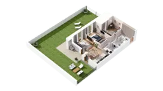 3 pokoje, mieszkanie 69,81 m², parter, oferta nr 2.00.A03, Ogrody Andersa IV, Gliwice, Wojska Polskiego, ul. J. Sowińskiego