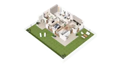3 pokoje, mieszkanie 69,81 m², parter, oferta nr 2.00.A03, Ogrody Andersa IV, Gliwice, Wojska Polskiego, ul. J. Sowińskiego