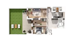3 pokoje, mieszkanie 71,02 m², parter, oferta nr 2.00.B01, Ogrody Andersa IV, Gliwice, Wojska Polskiego, ul. J. Sowińskiego