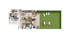 3 pokoje, mieszkanie 71,02 m², parter, oferta nr 2.00.D02, Ogrody Andersa IV, Gliwice, Wojska Polskiego, ul. J. Sowińskiego
