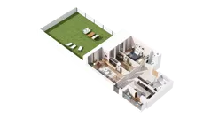 3 pokoje, mieszkanie 71,02 m², parter, oferta nr 2.00.D02, Ogrody Andersa IV, Gliwice, Wojska Polskiego, ul. J. Sowińskiego