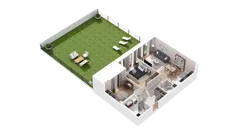 3 pokoje, mieszkanie 72,07 m², piętro 1, oferta nr 2.01.A08, Ogrody Andersa IV, Gliwice, Wojska Polskiego, ul. J. Sowińskiego