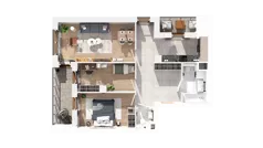 3 pokoje, mieszkanie 72,61 m², piętro 2, oferta nr 2.02.B16, Ogrody Andersa IV, Gliwice, Wojska Polskiego, ul. J. Sowińskiego
