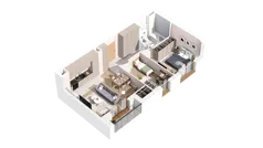 3 pokoje, mieszkanie 59,05 m², piętro 3, oferta nr 2.03.B29, Ogrody Andersa IV, Gliwice, Wojska Polskiego, ul. J. Sowińskiego