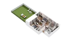 3 pokoje, mieszkanie 72,61 m², piętro 2, oferta nr 2.02.B16, Ogrody Andersa IV, Gliwice, Wojska Polskiego, ul. J. Sowińskiego