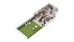 3 pokoje, mieszkanie 72,61 m², piętro 2, oferta nr 2.02.B16, Ogrody Andersa IV, Gliwice, Wojska Polskiego, ul. J. Sowińskiego