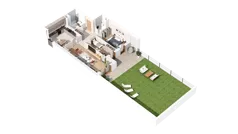 3 pokoje, mieszkanie 72,61 m², piętro 2, oferta nr 2.02.B16, Ogrody Andersa IV, Gliwice, Wojska Polskiego, ul. J. Sowińskiego
