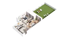 3 pokoje, mieszkanie 72,61 m², piętro 2, oferta nr 2.02.B16, Ogrody Andersa IV, Gliwice, Wojska Polskiego, ul. J. Sowińskiego
