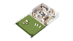 3 pokoje, mieszkanie 73,04 m², parter, oferta nr 3.00.A03, Ogrody Andersa IV, Gliwice, Wojska Polskiego, ul. J. Sowińskiego