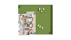 3 pokoje, mieszkanie 70,65 m², parter, oferta nr 3.00.A04, Ogrody Andersa IV, Gliwice, Wojska Polskiego, ul. J. Sowińskiego