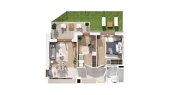 3 pokoje, mieszkanie 51,36 m², piętro 3, oferta nr 2.03.E33, Ogrody Andersa IV, Gliwice, Wojska Polskiego, ul. J. Sowińskiego