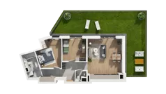 3 pokoje, mieszkanie 68,70 m², parter, oferta nr A3.0.51, ATAL Ruczaj, Kraków, Łagiewniki-Borek Fałęcki, Borek Fałęcki, ul. Obozowa