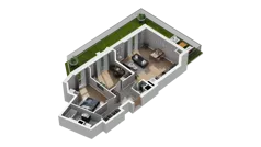 3 pokoje, mieszkanie 68,70 m², parter, oferta nr A3.0.51, ATAL Ruczaj, Kraków, Łagiewniki-Borek Fałęcki, Borek Fałęcki, ul. Obozowa