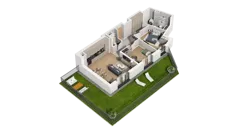 3 pokoje, mieszkanie 68,70 m², parter, oferta nr A3.0.51, ATAL Ruczaj, Kraków, Łagiewniki-Borek Fałęcki, Borek Fałęcki, ul. Obozowa