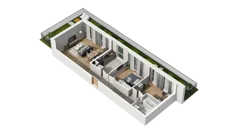 3 pokoje, mieszkanie 70,43 m², parter, oferta nr A3.0.52, ATAL Ruczaj, Kraków, Łagiewniki-Borek Fałęcki, Borek Fałęcki, ul. Obozowa