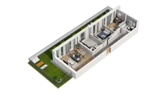 3 pokoje, mieszkanie 70,43 m², parter, oferta nr A3.0.52, ATAL Ruczaj, Kraków, Łagiewniki-Borek Fałęcki, Borek Fałęcki, ul. Obozowa