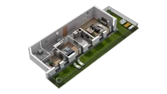 3 pokoje, mieszkanie 70,43 m², parter, oferta nr A3.0.52, ATAL Ruczaj, Kraków, Łagiewniki-Borek Fałęcki, Borek Fałęcki, ul. Obozowa