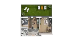 3 pokoje, mieszkanie 54,10 m², piętro 1, oferta nr A1.1.06, ATAL Ruczaj, Kraków, Łagiewniki-Borek Fałęcki, Borek Fałęcki, ul. Obozowa