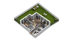 3 pokoje, mieszkanie 60,23 m², piętro 1, oferta nr A4.1.08, ATAL Ruczaj, Kraków, Łagiewniki-Borek Fałęcki, Borek Fałęcki, ul. Obozowa