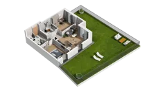 3 pokoje, mieszkanie 60,23 m², piętro 1, oferta nr A4.1.08, ATAL Ruczaj, Kraków, Łagiewniki-Borek Fałęcki, Borek Fałęcki, ul. Obozowa
