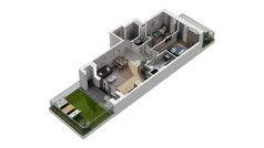 3 pokoje, mieszkanie 60,20 m², parter, oferta nr A5.0.37, ATAL Ruczaj, Kraków, Łagiewniki-Borek Fałęcki, Borek Fałęcki, ul. Obozowa
