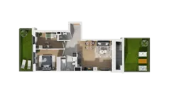3 pokoje, mieszkanie 58,36 m², piętro 2, oferta nr A2.2.37, ATAL Ruczaj, Kraków, Łagiewniki-Borek Fałęcki, Borek Fałęcki, ul. Obozowa
