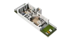 3 pokoje, mieszkanie 58,36 m², piętro 2, oferta nr A2.2.37, ATAL Ruczaj, Kraków, Łagiewniki-Borek Fałęcki, Borek Fałęcki, ul. Obozowa