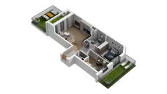 3 pokoje, mieszkanie 58,36 m², piętro 2, oferta nr A2.2.37, ATAL Ruczaj, Kraków, Łagiewniki-Borek Fałęcki, Borek Fałęcki, ul. Obozowa