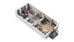 3 pokoje, mieszkanie 63,56 m², piętro 1, oferta nr A1.1.08, ATAL Ruczaj, Kraków, Łagiewniki-Borek Fałęcki, Borek Fałęcki, ul. Obozowa