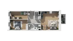 3 pokoje, mieszkanie 58,36 m², piętro 2, oferta nr A2.2.37, ATAL Ruczaj, Kraków, Łagiewniki-Borek Fałęcki, Borek Fałęcki, ul. Obozowa