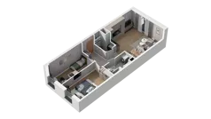 3 pokoje, mieszkanie 58,36 m², piętro 2, oferta nr A2.2.37, ATAL Ruczaj, Kraków, Łagiewniki-Borek Fałęcki, Borek Fałęcki, ul. Obozowa