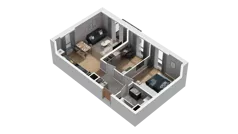 3 pokoje, mieszkanie 54,10 m², piętro 4, oferta nr A1.4.18, ATAL Ruczaj, Kraków, Łagiewniki-Borek Fałęcki, Borek Fałęcki, ul. Obozowa