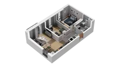 3 pokoje, mieszkanie 54,10 m², piętro 5, oferta nr A1.5.22, ATAL Ruczaj, Kraków, Łagiewniki-Borek Fałęcki, Borek Fałęcki, ul. Obozowa