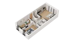 3 pokoje, mieszkanie 63,56 m², piętro 6, oferta nr A1.6.28, ATAL Ruczaj, Kraków, Łagiewniki-Borek Fałęcki, Borek Fałęcki, ul. Obozowa