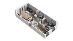 3 pokoje, mieszkanie 63,56 m², piętro 6, oferta nr A1.6.28, ATAL Ruczaj, Kraków, Łagiewniki-Borek Fałęcki, Borek Fałęcki, ul. Obozowa