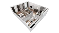 3 pokoje, apartament 72,39 m², piętro 27, oferta nr B-27-213B, ATAL Olimpijska, Katowice, Bogucice, ul. Olimpijska / al. Korfantego